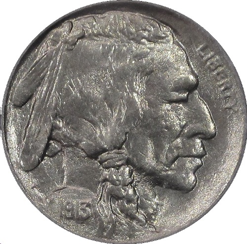 1913 Type 1 Buffalo Nickel obverse