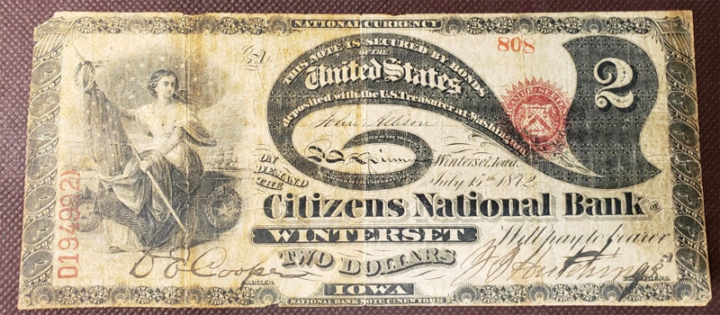 Original Series Lazy Deuce National Bank Note